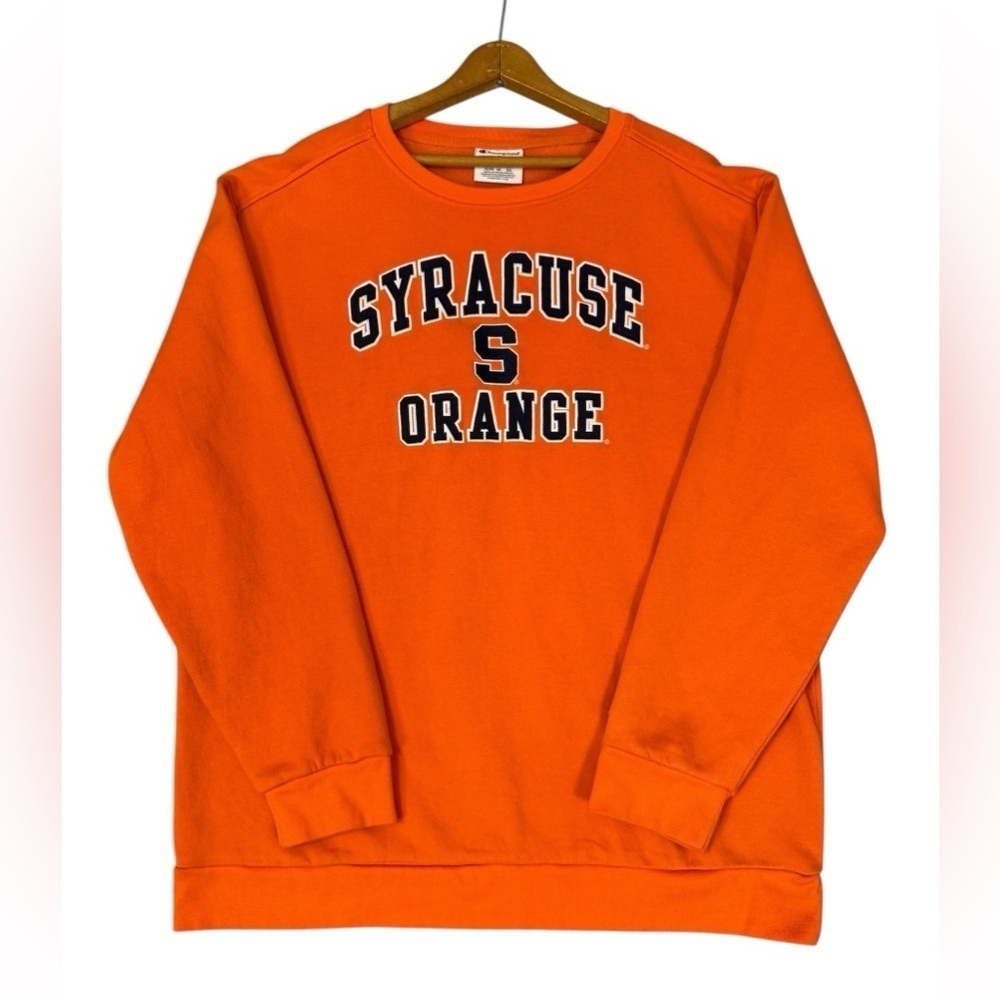 Champion SU Syracuse Orange Men's Pullover Sweatshirt Orange Size XL #1736 - Picture 2 of 6